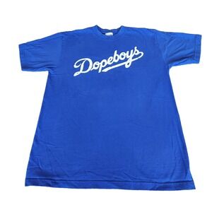 Streetwise Dopeboys Blue Urban Wear Streetwear Tee T Shirt Size Large‎